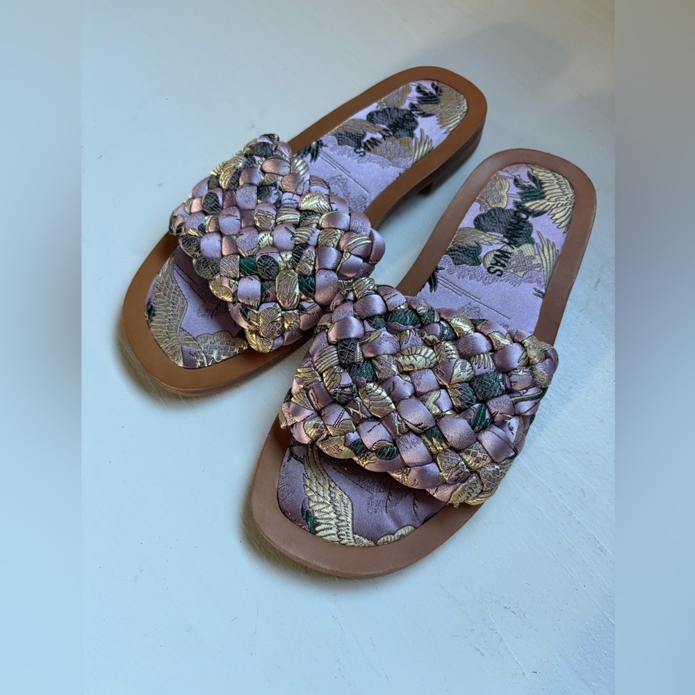 Johnny Was Woven Crane Sandals